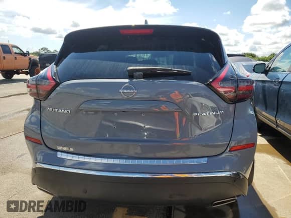 2024 Nissan Murano Platinum with VIN 5N1AZ2DJ0RC107680, listed as a Copart auction lot 73747014 with 8,147 mi miles and Non repairable. Bid and sale history available at DreamBid. Image 6.
