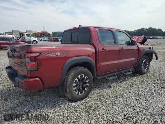 2022 Nissan Frontier Pro-4X z VIN 1N6ED1EK1NN601886, wystawiony jako Copart lot #65182295 z przebiegiem 51 879 mil mil oraz Szkoda całkowita • Salvage title. Historia ofert i sprzedaży dostępna na DreamBid. Obrazek 3.