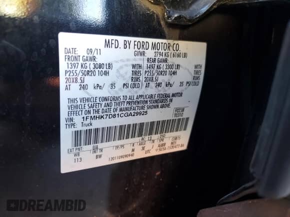 2012 Ford Explorer XLT z VIN 1FMHK7D81CGA29925, wystawiony jako Copart lot #82337515 z przebiegiem 124 888 mil mil oraz Szkoda całkowita • Salvage title. Historia ofert i sprzedaży dostępna na DreamBid. Obrazek 13.