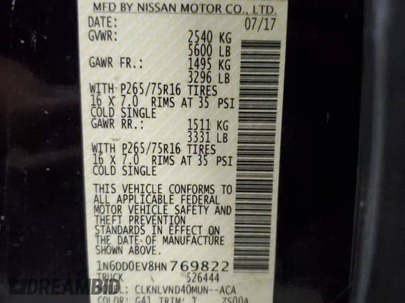 2017 Nissan Frontier SV с VIN 1N6DD0EV8HN769822, выставлен на аукционе Copart как лот 68436645 с пробегом 80 380 миль миль и Чистый • Clean title. История ставок и продаж доступна на DreamBid. Изображение 12.