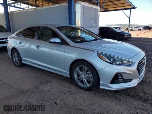2018 Hyundai Sonata SEL with VIN 5NPE34AF7JH671774, listed as a Copart auction lot 85586925 with 49,337 mi miles and Salvage title. Bid and sale history available at DreamBid. Image 4.