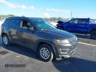2018 Jeep Compass Sport with VIN 3C4NJCAB0JT136993, listed as a IAAI auction lot 42927843 with 55,159 mi miles and . Bid and sale history available at DreamBid. Image 1.
