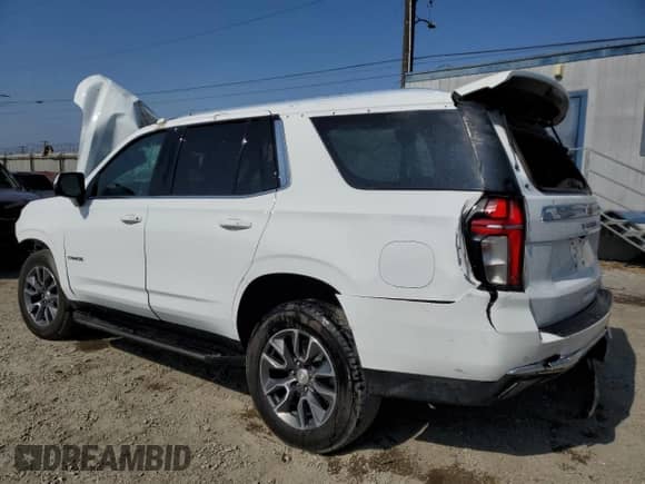 2023 Chevrolet Tahoe LT z VIN 1GNSCNKD3PR503919, wystawiony jako Copart lot #59973305 z przebiegiem Nie podano mil oraz Szkoda całkowita • Salvage title. Historia ofert i sprzedaży dostępna na DreamBid. Obrazek 2.