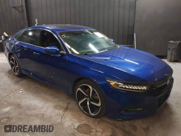 2019 Honda Accord Sport with VIN 1HGCV2E39KA007542, listed as a IAAI auction lot 41482333 with 56,951 mi miles and . Bid and sale history available at DreamBid. Image 1.