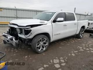 2020 Ram 1500 Longhorn with VIN 1C6SRFKT4LN305234, listed as a Copart auction lot 43360245 with 82,051 mi miles and Salvage title. Bid and sale history available at DreamBid. Image 1.
