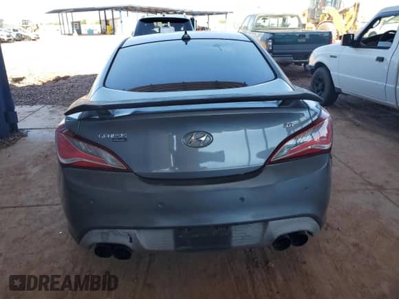 2015 Hyundai Genesis Coupe 3.8L Base with VIN KMHHU6KJ6FU125467, listed as a Copart auction lot 81951435 with Not provided miles and Clean title. Bid and sale history available at DreamBid. Image 6.
