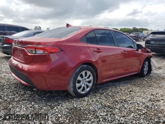 2021 Toyota Corolla LE с VIN 5YFEPMAE3MP184560, выставлен на аукционе Copart как лот 64637495 с пробегом 71 746 миль миль и На запчасти • Non repairable. История ставок и продаж доступна на DreamBid. Изображение 3.