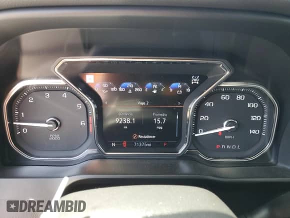 2021 GMC Sierra 1500 Denali with VIN 3GTU9FEL8MG455791, listed as a Copart auction lot 53122065 with 71,375 mi miles and Clean title. Bid and sale history available at DreamBid. Image 9.