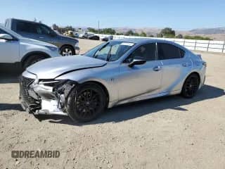 2021 Lexus IS 350 F Sport with VIN JTHGZ1B24M5040498, listed as a Copart auction lot 65787445 with 34,824 mi miles and Salvage title. Bid and sale history available at DreamBid. Image 1.