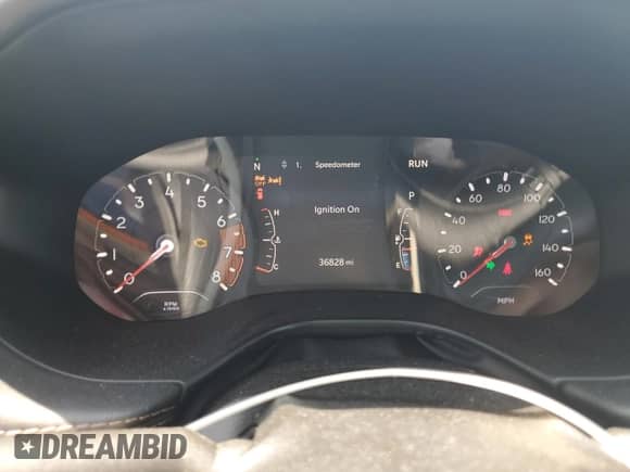 2022 Jeep Compass (RED) Edition with VIN 3C4NJDCB0NT197818, listed as a Copart auction lot 60680995 with 36,828 mi miles and Salvage title. Bid and sale history available at DreamBid. Image 9.