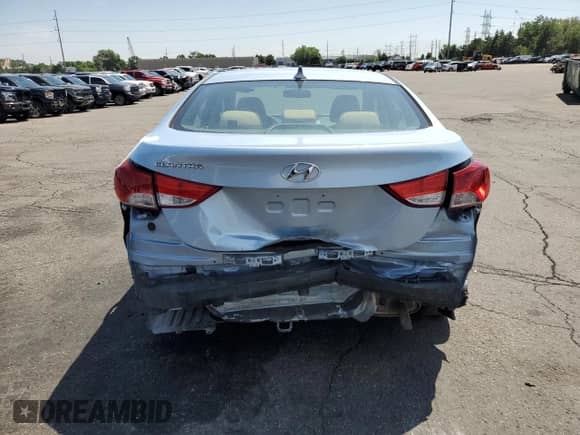 2013 Hyundai Elantra GLS with VIN KMHDH4AE0DU845243, listed as a Copart auction lot 67763355 with 116,077 mi miles and Salvage title. Bid and sale history available at DreamBid. Image 6.