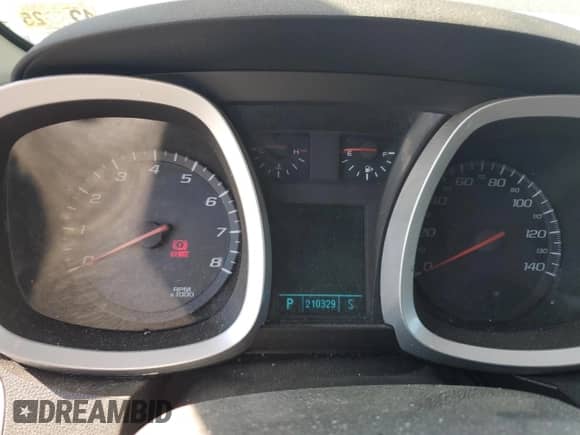 2010 Chevrolet Equinox 2LT with VIN 2CNFLPEYXA6370501, listed as a Copart auction lot 80347025 with 210,329 mi miles and Salvage title. Bid and sale history available at DreamBid. Image 9.