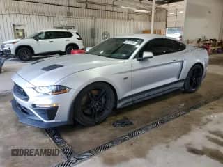 2019 Ford Mustang GT z VIN 1FA6P8CF3K5179036, wystawiony jako Copart lot #62272395 z przebiegiem 79 000 mil mil oraz Szkoda całkowita • Salvage title. Historia ofert i sprzedaży dostępna na DreamBid. Obrazek 1.