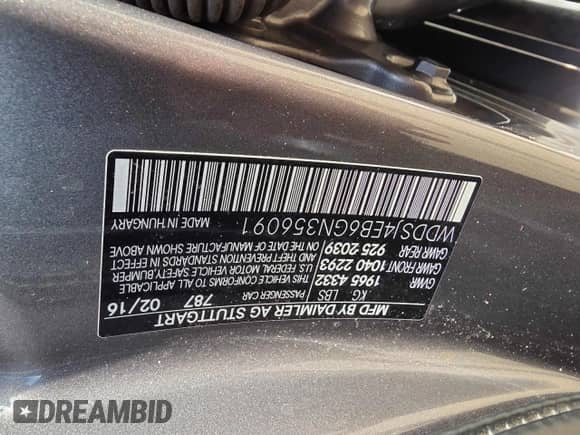 2016 Mercedes-Benz CLA 250 с VIN WDDSJ4EB6GN356091, выставлен на аукционе Copart как лот 86251555 с пробегом 153 731 миль миль и Чистый • Clean title. История ставок и продаж доступна на DreamBid. Изображение 10.