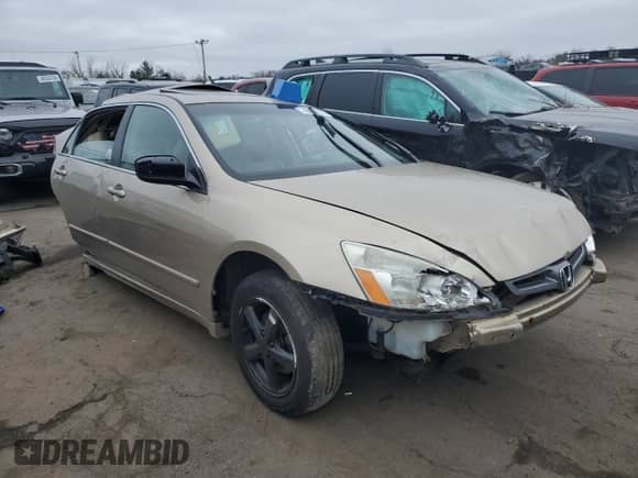 2005 Honda Accord EX-L with VIN 1HGCM55855A118965, listed as a Copart auction lot 48549234 with Not provided miles and Salvage title. Bid and sale history available at DreamBid. Image 4.