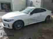 2024 BMW 4 Series 430i z VIN WBA53AP00RCR73980, wystawiony jako Copart lot #53991615 z przebiegiem 24 375 mil mil oraz Szkoda całkowita • Salvage title. Historia ofert i sprzedaży dostępna na DreamBid. Obrazek 1.