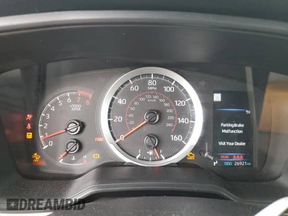 2022 Toyota Corolla Cross L with VIN 7MUAAABG5NV019851, listed as a Copart auction lot 65585175 with 26,921 mi miles and Salvage title. Bid and sale history available at DreamBid. Image 9.