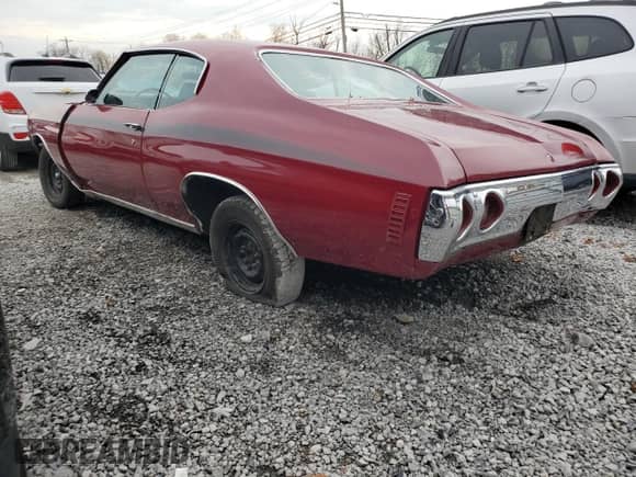 1971 Chevrolet Malibu с VIN 136371B141683, выставлен на аукционе Copart как лот 81059134 с пробегом 79 545 миль миль и Списание • Salvage title. История ставок и продаж доступна на DreamBid. Изображение 2.
