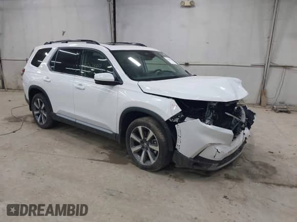 2025 Honda Pilot Elite с VIN 5FNYG1H89SB050057, выставлен на аукционе IAAI как лот 43267800 с пробегом 20 247 миль миль и . История ставок и продаж доступна на DreamBid. Изображение 1.