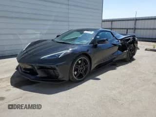 2023 Chevrolet Corvette 3LT with VIN 1G1YC3D47P5121316, listed as a Copart auction lot 62381265 with 9,414 mi miles and Salvage title. Bid and sale history available at DreamBid. Image 1.