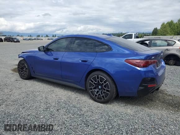 2025 BMW i4 M50 с VIN WBY33HD06SFU40221, выставлен на аукционе Copart как лот 61971985 с пробегом 4 991 миль миль и Списание • Salvage title. История ставок и продаж доступна на DreamBid. Изображение 2.