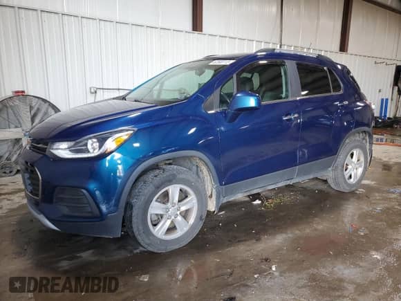 2019 Chevrolet Trax LT z VIN 3GNCJPSB5KL266421, wystawiony jako Copart lot #82500115 z przebiegiem 116 825 mil mil oraz Szkoda całkowita • Salvage title. Historia ofert i sprzedaży dostępna na DreamBid. Obrazek 1.