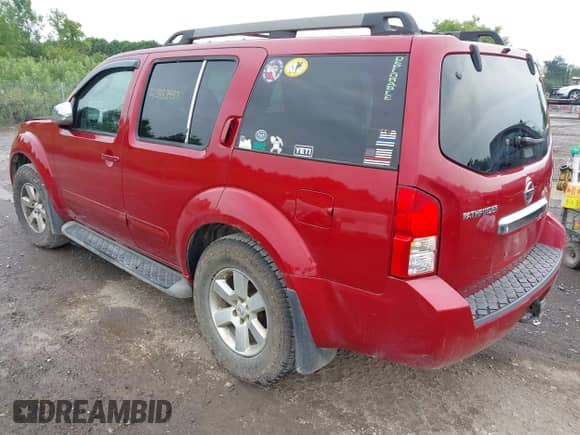 2012 Nissan Pathfinder SV with VIN 5N1AR1NB1CC633681, listed as a IAAI auction lot 42858437 with 153,974 mi miles and . Bid and sale history available at DreamBid. Image 3.