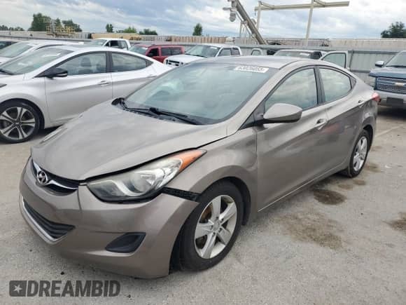 2013 Hyundai Elantra GLS with VIN 5NPDH4AE4DH258252, listed as a Copart auction lot 63026055 with Not provided miles and Salvage title. Bid and sale history available at DreamBid. Image 1.