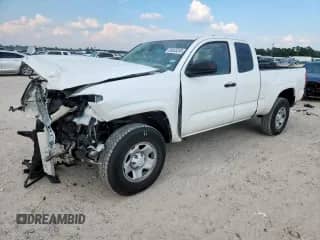 2022 Toyota Tacoma SR with VIN 3TYRX5GN6NT055403, listed as a Copart auction lot 80928205 with 63,337 mi miles and Salvage title. Bid and sale history available at DreamBid. Image 1.