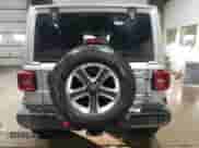 2021 Jeep Wrangler Unlimited Sahara with VIN 1C4HJXEG7MW659596, listed as a Copart auction lot 84426304 with 37,183 mi miles and Salvage title. Bid and sale history available at DreamBid. Image 6.