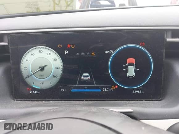 2024 Hyundai Tucson SEL with VIN 5NMJFCDE8RH372970, listed as a IAAI auction lot 43037496 with 32,958 mi miles and . Bid and sale history available at DreamBid. Image 7.