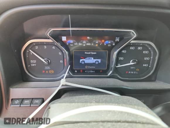 2021 GMC Sierra 1500 AT4 with VIN 3GTP9EEDXMG325432, listed as a Copart auction lot 80407205 with 41,208 mi miles and Salvage title. Bid and sale history available at DreamBid. Image 9.