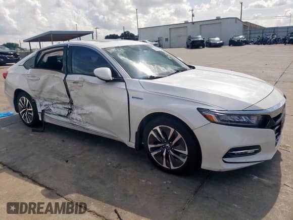 2018 Honda Accord EX-L with VIN 1HGCV3F53JA005001, listed as a Copart auction lot 64696105 with 87,471 mi miles and Salvage title. Bid and sale history available at DreamBid. Image 4.