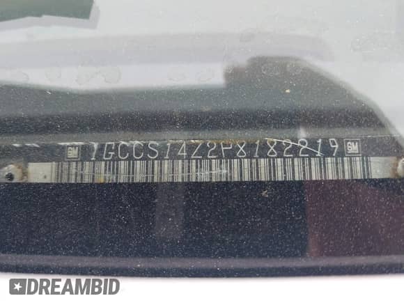 1993 Chevrolet S-10 X96 с VIN 1GCCS14Z2P8182219, выставлен на аукционе IAAI как лот 41871009 с пробегом 4 135 миль миль и . История ставок и продаж доступна на DreamBid. Изображение 9.
