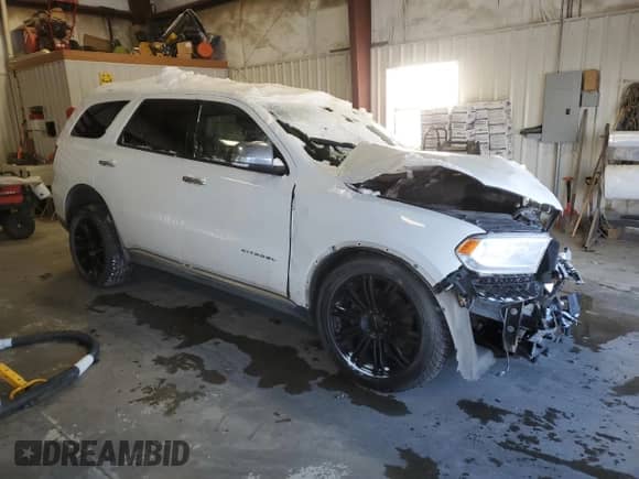 2014 Dodge Durango Citadel with VIN 1C4RDJEG2EC467093, listed as a Copart auction lot 88925815 with Not provided miles and Salvage title. Bid and sale history available at DreamBid. Image 4.