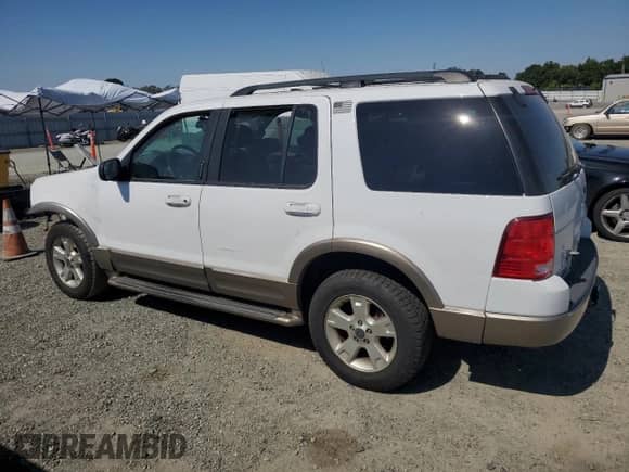 2003 Ford Explorer Eddie Bauer z VIN 1FMDU74K33UB43415, wystawiony jako Copart lot #59747145 z przebiegiem Nie podano mil oraz Szkoda całkowita • Salvage title. Historia ofert i sprzedaży dostępna na DreamBid. Obrazek 2.