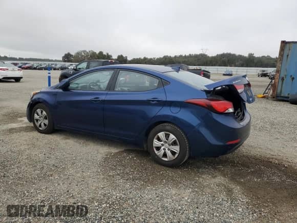 2016 Hyundai Elantra SE with VIN 5NPDH4AE7GH712062, listed as a Copart auction lot 81754075 with 222,403 mi miles and Salvage title. Bid and sale history available at DreamBid. Image 2.