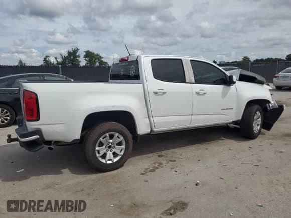 2022 Chevrolet Colorado 2WD LT with VIN 1GCGSCEA5N1313218, listed as a Copart auction lot 81012215 with 81,706 mi miles and Non repairable. Bid and sale history available at DreamBid. Image 3.