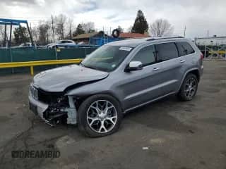 2019 Jeep Grand Cherokee Overland z VIN 1C4RJFCT1KC574573, wystawiony jako Copart lot #49455695 z przebiegiem 29 594 mil mil oraz Szkoda całkowita • Salvage title. Historia ofert i sprzedaży dostępna na DreamBid. Obrazek 1.