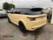 2020 Land Rover Range Rover Sport SVR z VIN SALWZ2RE2LA726329, wystawiony jako Copart lot #84874645 z przebiegiem 97 410 mil mil oraz Czysty tytuł • Clean title. Historia ofert i sprzedaży dostępna na DreamBid. Obrazek 2.