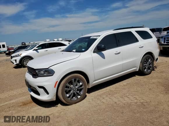 2023 Dodge Durango SXT with VIN 1C4RDHAG9PC599530, listed as a Copart auction lot 64097745 with 44,608 mi miles and Salvage title. Bid and sale history available at DreamBid. Image 1.