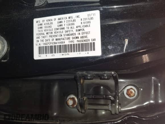 2011 Honda Accord SE с VIN 1HGCP2F63BA144964, выставлен на аукционе IAAI как лот 43480611 с пробегом 191 473 миль миль и . История ставок и продаж доступна на DreamBid. Изображение 9.