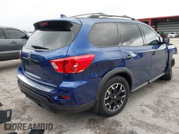 2019 Nissan Pathfinder S with VIN 5N1DR2MN6KC614072, listed as a IAAI auction lot 43259273 with Not provided miles and . Bid and sale history available at DreamBid. Image 4.