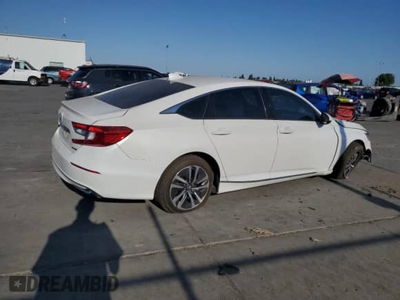 2020 Honda Accord EX-L with VIN 1HGCV3F59LA015597, listed as a Copart auction lot 68581565 with 91,427 mi miles and Salvage title. Bid and sale history available at DreamBid. Image 3.