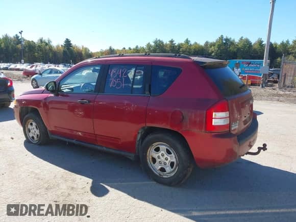 2007 Jeep Compass Sport with VIN 1J8FF47WX7D203953, listed as a IAAI auction lot 43427051 with 142,880 mi miles and . Bid and sale history available at DreamBid. Image 16.