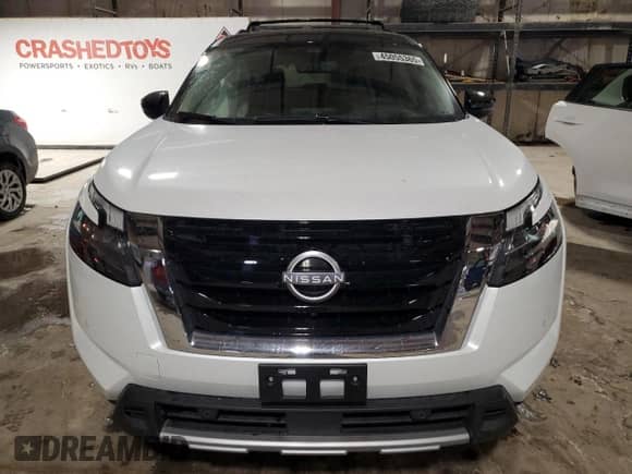2025 Nissan Pathfinder Platinum с VIN 5N1DR3DJ8SC210533, выставлен на аукционе Copart как лот 45055365 с пробегом 1 776 миль миль и Списание • Salvage title. История ставок и продаж доступна на DreamBid. Изображение 5.