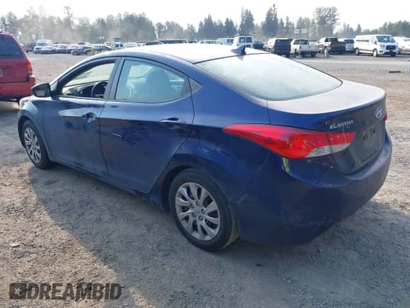 2012 Hyundai Elantra Limited with VIN 5NPDH4AEXCH096061, listed as a IAAI auction lot 43085355 with 106,492 mi miles and . Bid and sale history available at DreamBid. Image 3.
