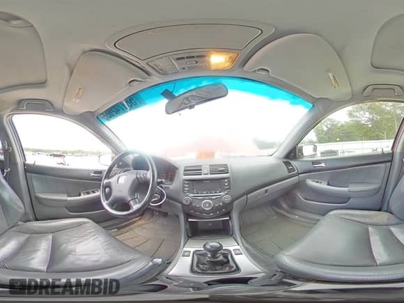 2005 Honda Accord EX-L with VIN 1HGCM558X5A169460, listed as a Copart auction lot 58174265 with 247,495 mi miles and Salvage title. Bid and sale history available at DreamBid. Image 14.