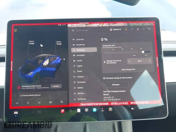 2022 Tesla Model Y Performance с VIN 7SAYGDEFXNF393066, выставлен на аукционе IAAI как лот 43224155 с пробегом 30 321 миль миль и . История ставок и продаж доступна на DreamBid. Изображение 18.