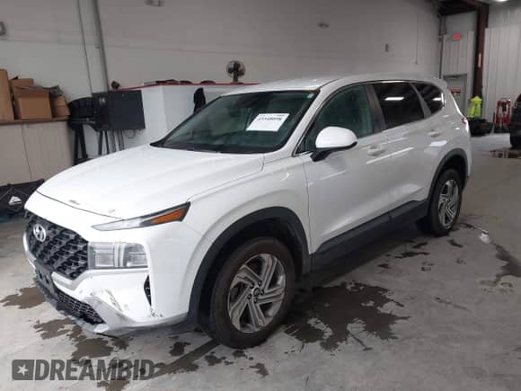 2021 Hyundai Santa Fe SE with VIN 5NMS1DAJ2MH352913, listed as a IAAI auction lot 43548098 with 93,758 mi miles and . Bid and sale history available at DreamBid. Image 17.